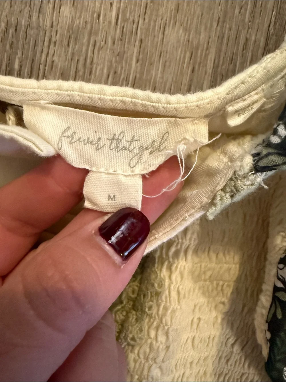 Anthropologie Forever That Girl Smocked Balloon-Sleeve Top (altered)